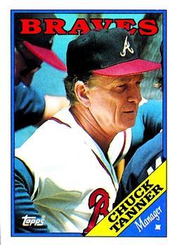 #134 Chuck Tanner - Atlanta Braves - 1988 Topps Baseball