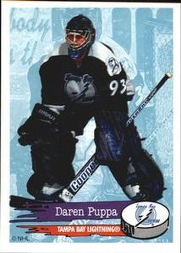 #134 Daren Puppa - Tampa Bay Lightning - 1995-96 Panini Hockey Stickers