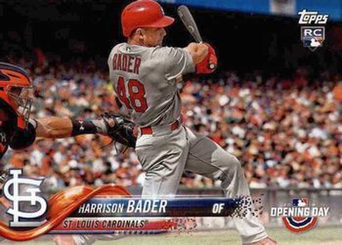 #134 Harrison Bader - St. Louis Cardinals - 2018 Topps Opening Day Baseball