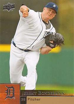 #134 Jeremy Bonderman - Detroit Tigers - 2009 Upper Deck Baseball