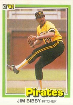 #134 Jim Bibby - Pittsburgh Pirates - 1981 Donruss Baseball