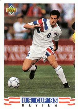 #134 John Harkes - USA - 1993 Upper Deck World Cup Preview English/Spanish Soccer