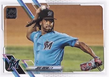 #134 Jose Urena - Miami Marlins - 2021 Topps Baseball