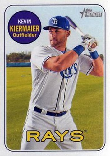 #134 Kevin Kiermaier - Tampa Bay Rays - 2018 Topps Heritage Baseball