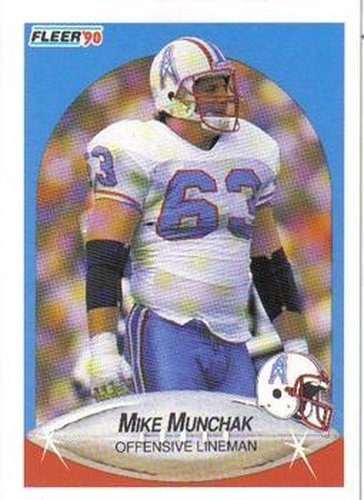 #134 Mike Munchak - Houston Oilers - 1990 Fleer Football