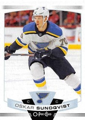 #134 Oskar Sundqvist - St. Louis Blues - 2019-20 O-Pee-Chee Hockey