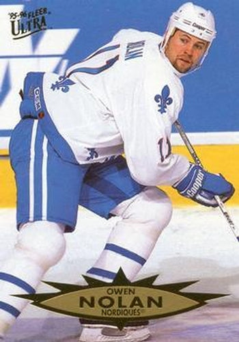 #134 Owen Nolan - Quebec Nordiques - 1995-96 Ultra Hockey