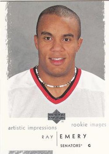 #134 Ray Emery - Ottawa Senators - 2002-03 UD Artistic Impressions Hockey