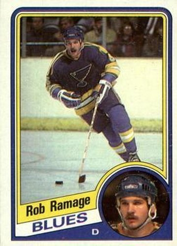 #134 Rob Ramage - St. Louis Blues - 1984-85 Topps Hockey