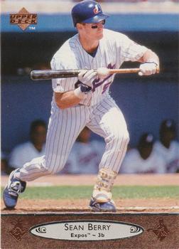 #134 Sean Berry - Montreal Expos - 1996 Upper Deck Baseball