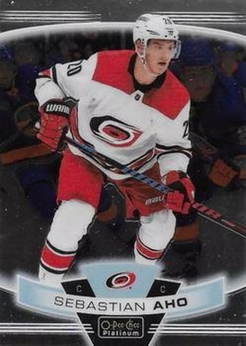 #134 Sebastian Aho - Carolina Hurricanes - 2019-20 O-Pee-Chee Platinum Hockey