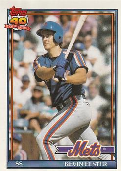 #134 Kevin Elster - New York Mets - 1991 O-Pee-Chee Baseball