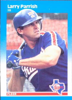 #134 Larry Parrish - Texas Rangers - 1987 Fleer Baseball