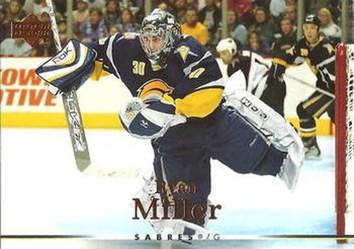 #134 Ryan Miller - Buffalo Sabres - 2007-08 Upper Deck Hockey