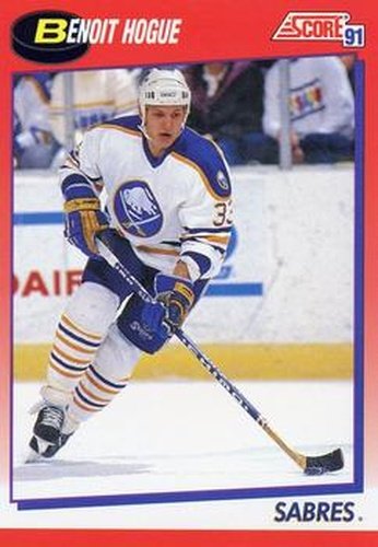 #134 Benoit Hogue - Buffalo Sabres - 1991-92 Score Canadian Bilingual Hockey