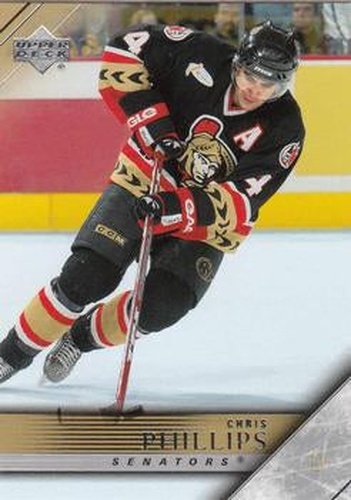 #134 Chris Phillips - Ottawa Senators - 2005-06 Upper Deck Hockey