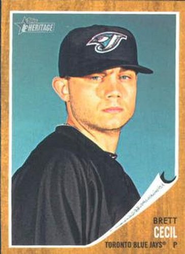 #134 Brett Cecil - Toronto Blue Jays - 2011 Topps Heritage Baseball