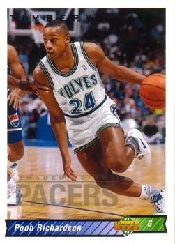 #134 Pooh Richardson - Indiana Pacers - 1992-93 Upper Deck Basketball