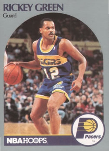 #134 Rickey Green - Indiana Pacers - 1990-91 Hoops Basketball