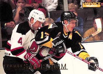 #134 Tomas Sandstrom - Pittsburgh Penguins - 1995-96 SkyBox Impact Hockey
