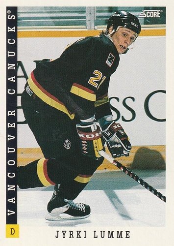 #134 Jyrki Lumme - Vancouver Canucks - 1993-94 Score Canadian Hockey