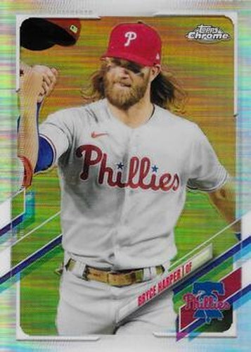 #134b Bryce Harper - Philadelphia Phillies - 2021 Topps Chrome Baseball