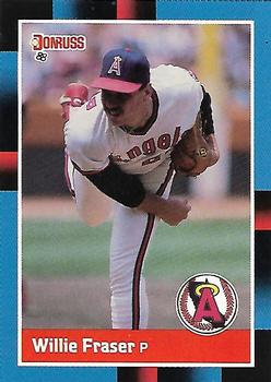 #135 Willie Fraser - California Angels - 1988 Donruss Baseball