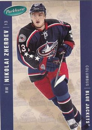 #135 Nikolai Zherdev - Columbus Blue Jackets - 2005-06 Parkhurst Hockey