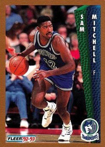 #135 Sam Mitchell - Minnesota Timberwolves - 1992-93 Fleer Basketball