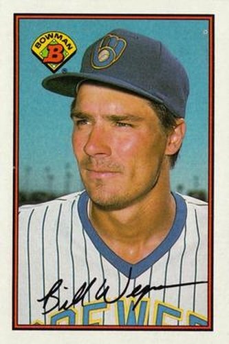 #135 Bill Wegman - Milwaukee Brewers - 1989 Bowman Baseball