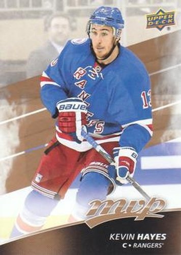 #135 Kevin Hayes - New York Rangers - 2017-18 Upper Deck MVP Hockey