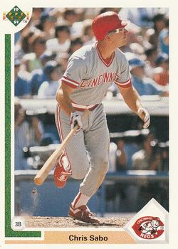 #135 Chris Sabo - Cincinnati Reds - 1991 Upper Deck Baseball