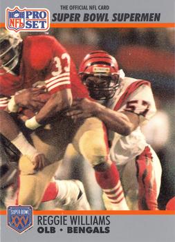 #135 Reggie Williams - Cincinnati Bengals - 1990-91 Pro Set Super Bowl XXV Silver Anniversary Football
