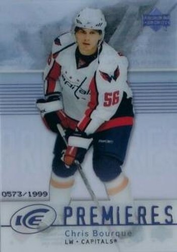 #135 Chris Bourque - Washington Capitals - 2007-08 Upper Deck Ice Hockey