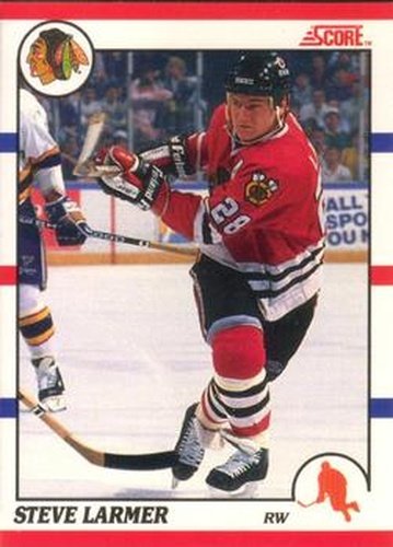 #135 Steve Larmer - Chicago Blackhawks - 1990-91 Score Canadian Hockey