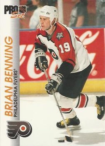 #135 Brian Benning - Philadelphia Flyers - 1992-93 Pro Set Hockey