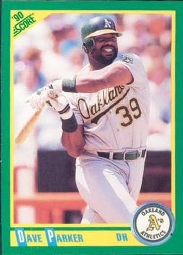 #135 Dave Parker - Oakland Athletics - 1990 Score Baseball