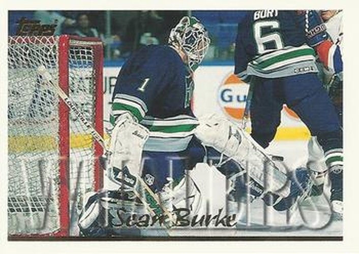 #135 Sean Burke - Hartford Whalers - 1995-96 Topps Hockey