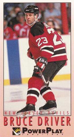 #135 Bruce Driver - New Jersey Devils - 1993-94 Fleer PowerPlay Hockey