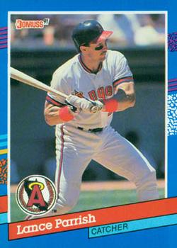#135 Lance Parrish - California Angels - 1991 Donruss Baseball