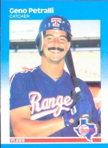 #135 Geno Petralli - Texas Rangers - 1987 Fleer Baseball