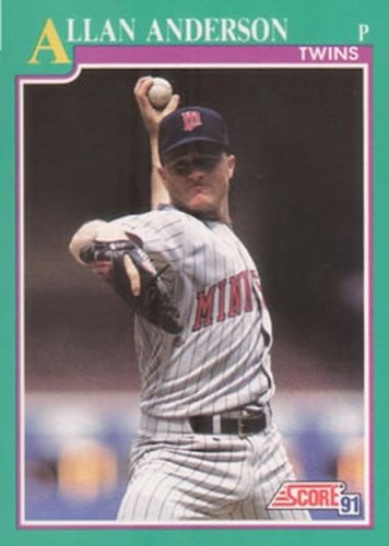 #135 Allan Anderson - Minnesota Twins - 1991 Score Baseball