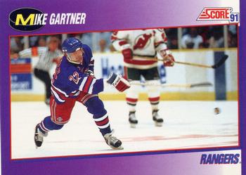 #135 Mike Gartner - New York Rangers - 1991-92 Score American Hockey