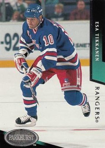 #135 Esa Tikkanen - New York Rangers - 1993-94 Parkhurst Hockey