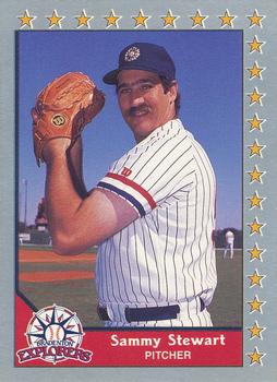 #135 Sammy Stewart - Bradenton Explorers - 1990 Pacific Senior League Baseball