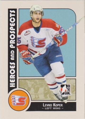 #135 Levko Koper - Spokane Chiefs - 2008-09 In The Game Heroes and Prospects Hockey