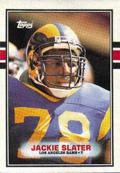 #135 Jackie Slater - Los Angeles Rams - 1989 Topps Football