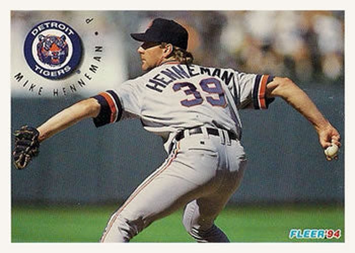 #135 Mike Henneman - Detroit Tigers - 1994 Fleer Baseball