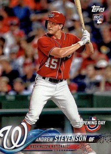 #135 Andrew Stevenson - Washington Nationals - 2018 Topps Opening Day Baseball