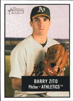 #135 Barry Zito - Oakland Athletics - 2003 Bowman Heritage Baseball